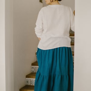 POCKET DETAILED MUSLIN SKIRT