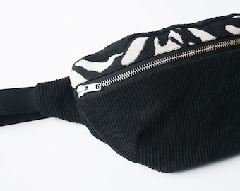 Hip Bag cord - zebra