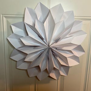 Versie G. 2 stuks handgemaakte papieren zak ster/raamster/sneeuwvlok/hangende ster voor thuis en het hele jaar door