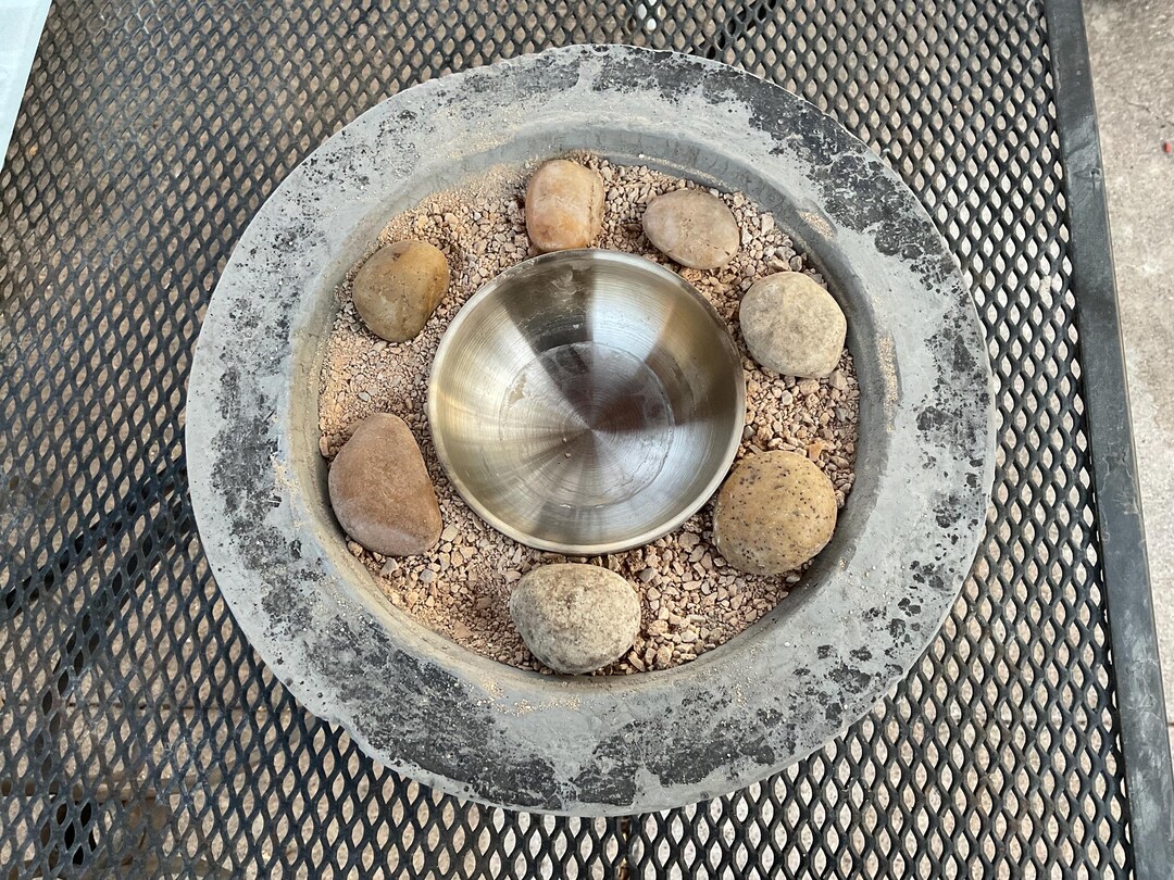 Concrete Fire Bowl, Fire Pit ,table Fire Bowl ,outdoor ,decor Handmade ...