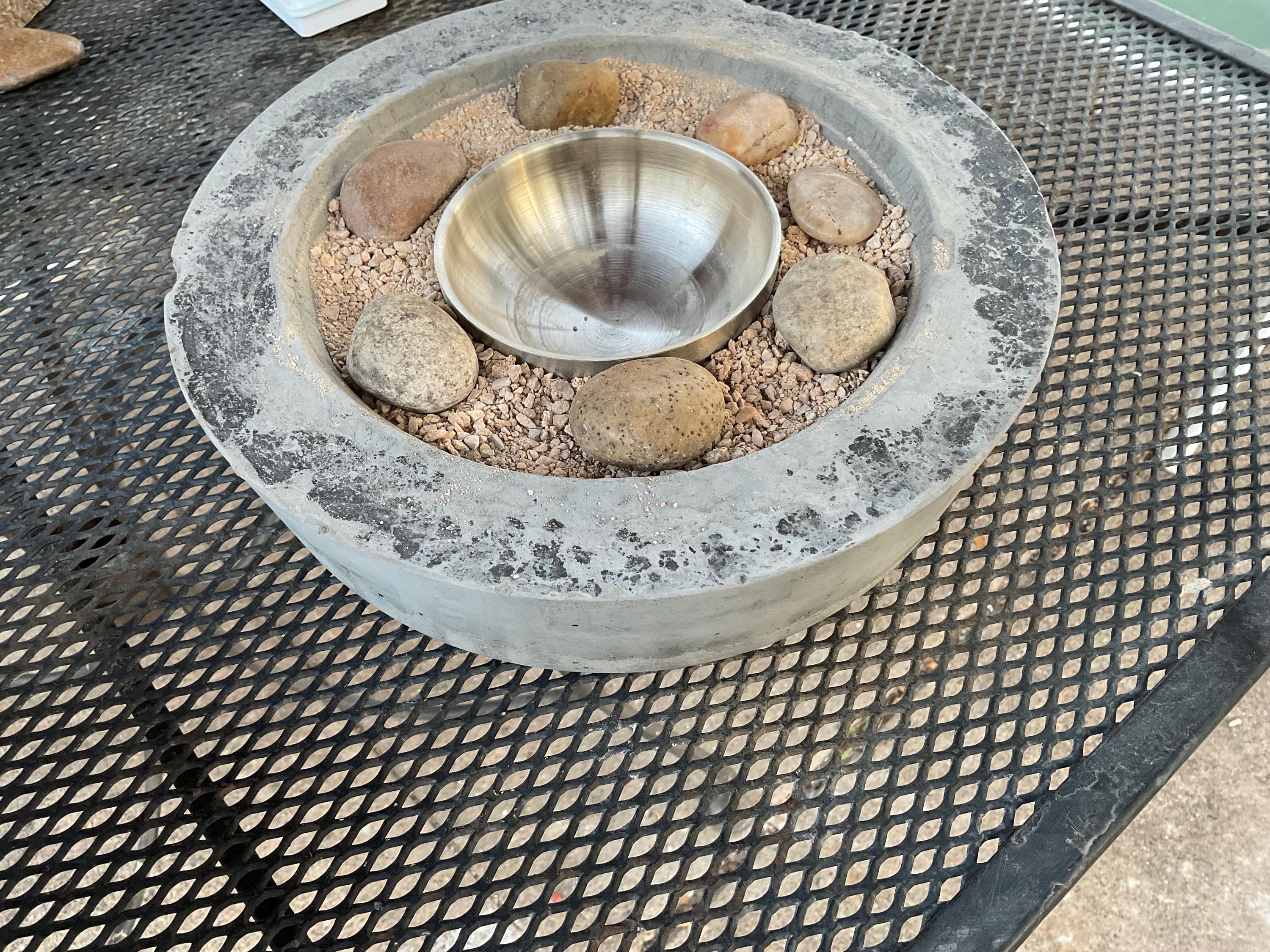 Concrete Fire Bowl, Fire Pit ,table Fire Bowl ,outdoor ,decor Handmade ...