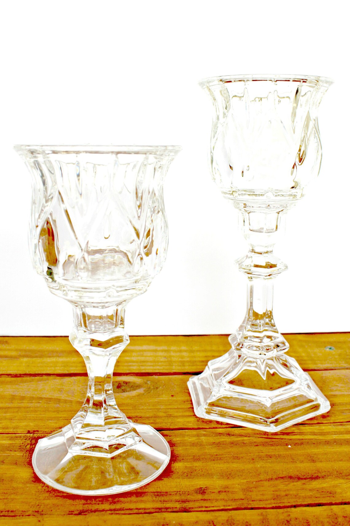 Glass Bath Decor / Crystal Wedding Decor / Centerpiece Votives Etsy