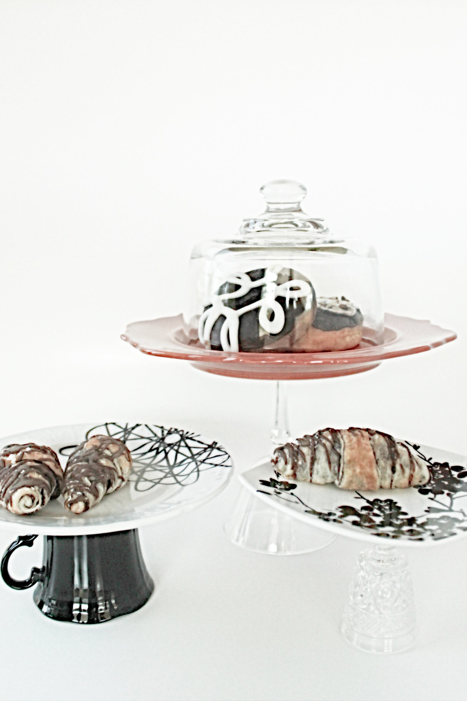 Halloween Cake Stand 11 in Cake Stand Upcycled Cupcake Etsy