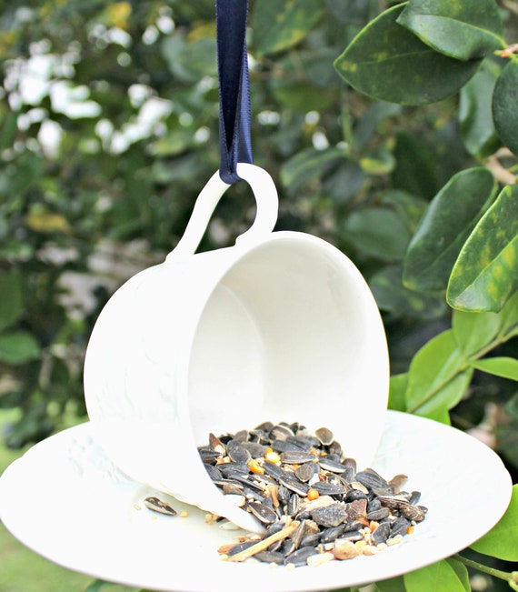 Upcycled Coffee Cup Bird Feeder Bird Feeder Handmade Etsy