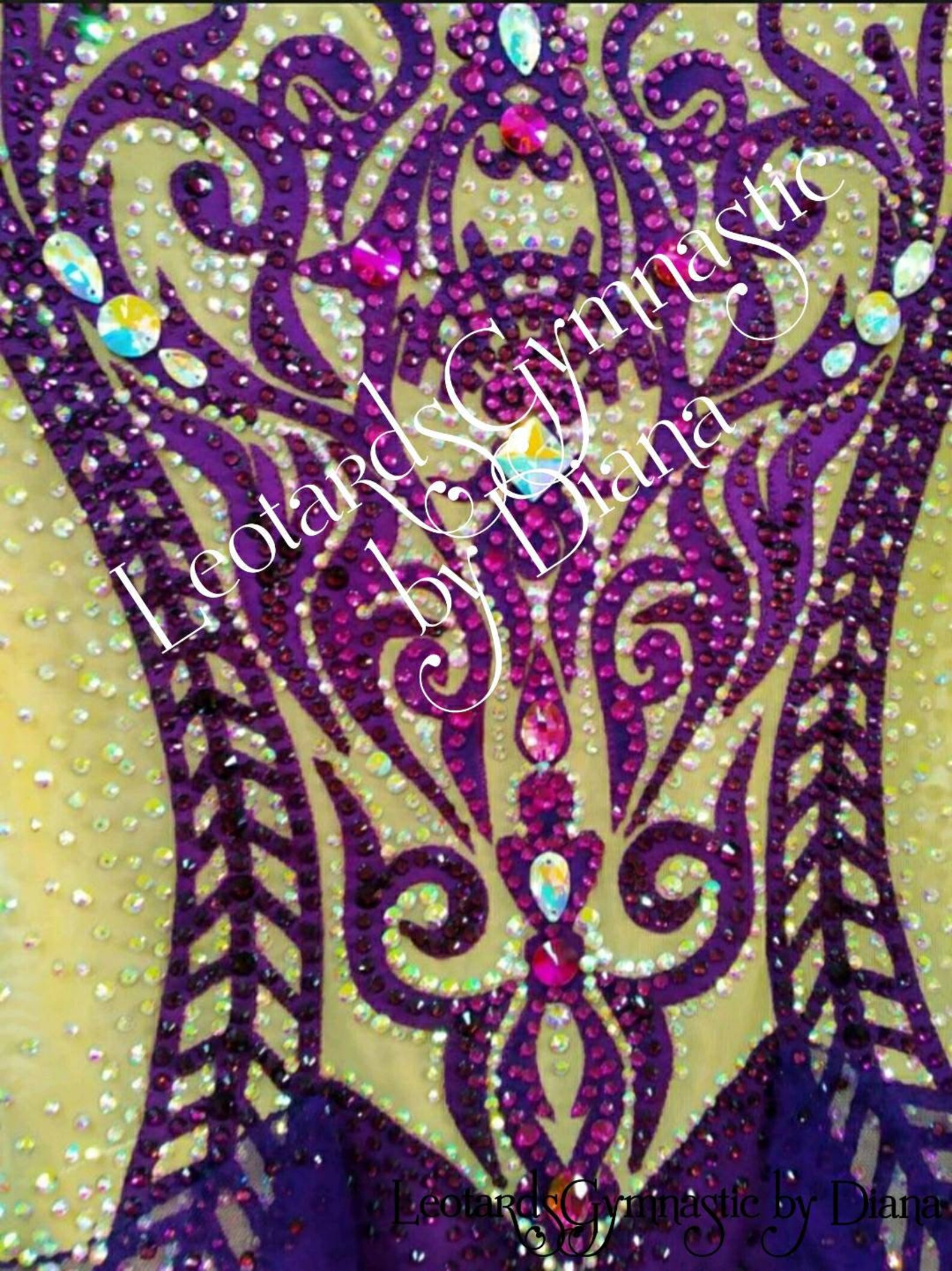 Rhythmic Gymnastics Leotard – Red Spark Wave | Collection 2025/2026 main image 1