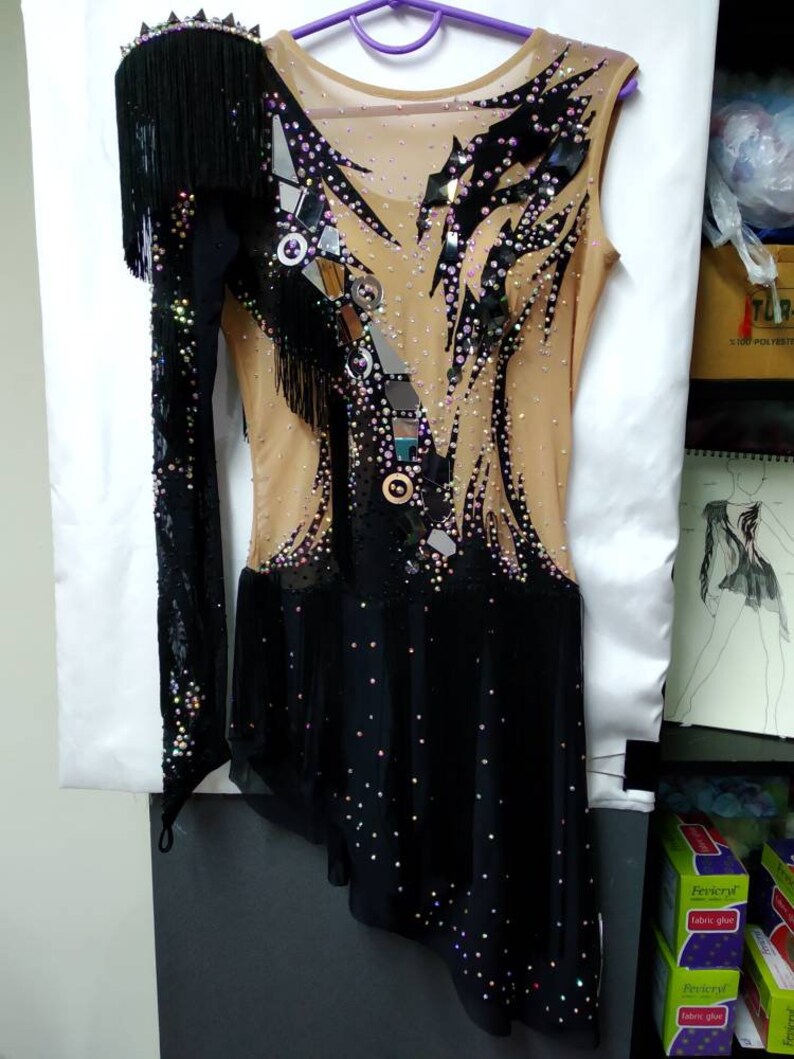 Ice figure skating Rhythmic gymnastic leotard Rhytmics gymnastics leotard RG leotard to order ballroom dress