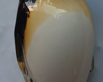 Art glass Emperor Penguin. vintage 1960s mid century Murano.