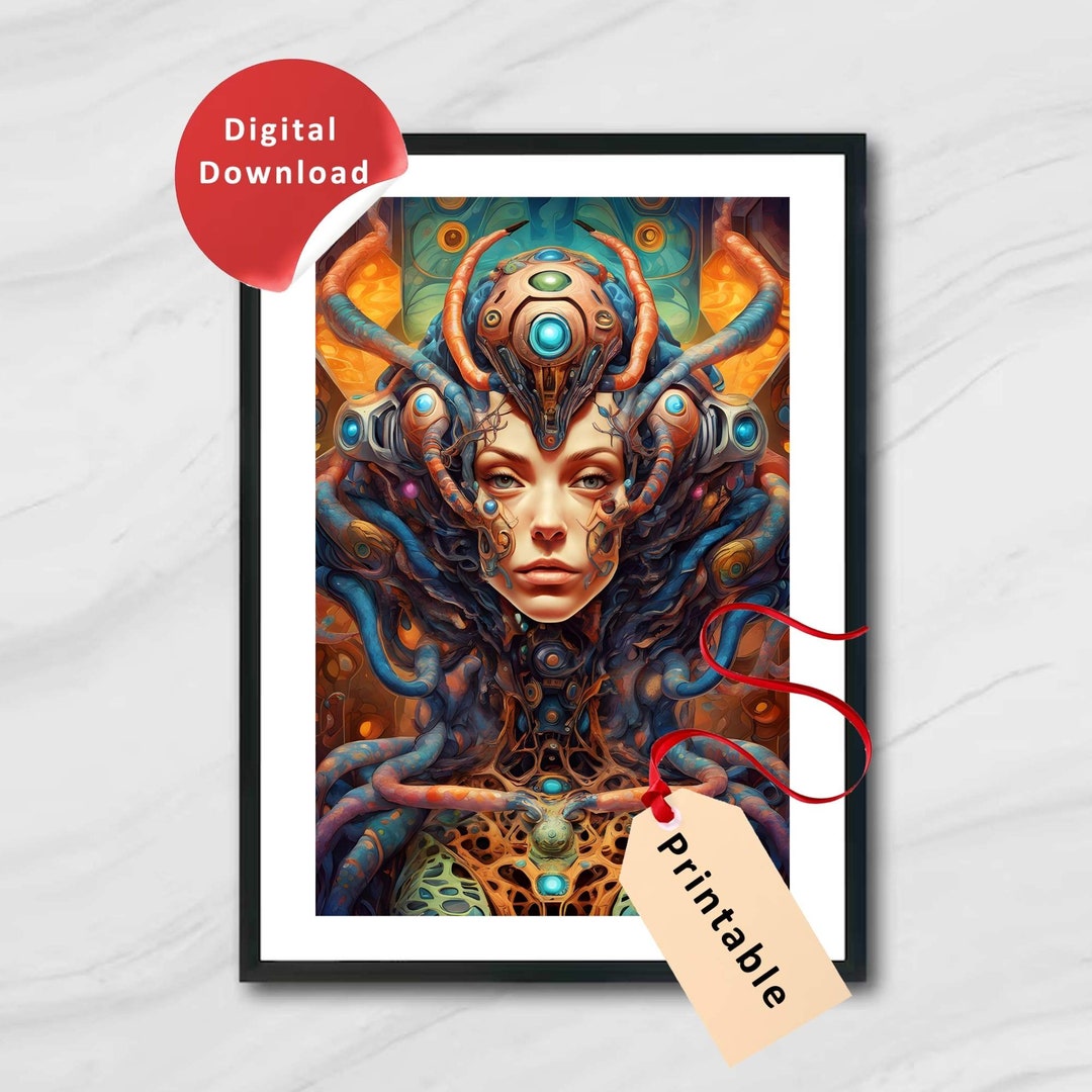 New York Art Club 022 Digital Download Tarantula Woman Printable Science Poster for Home