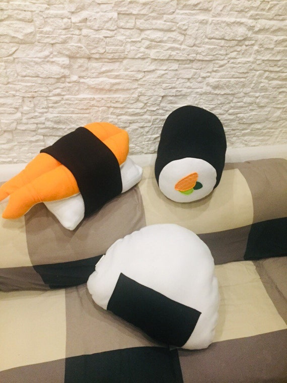 Set 3 piece giant sushi pillows | Etsy Set 3 piece giant sushi pillows | Etsy