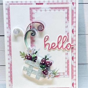 Tarjeta de felicitación "Hola Fresa"