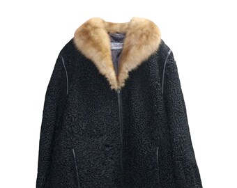 Mens persian lamb coat top