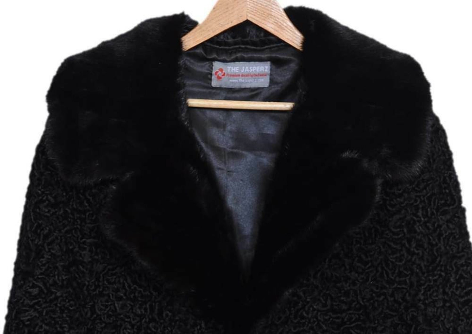 Persian Lamb Real Mink Fur Collar Mens Black Long Winter Coat - Etsy