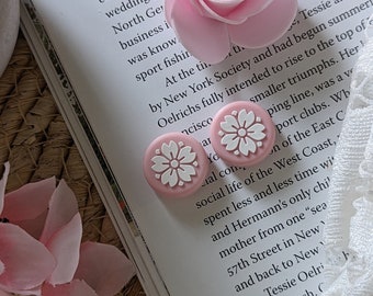 Empuñaduras de silicona con diseño de flor de cerezo para joysticks portátiles / Tapas florales para joysticks – Juego de 2 piezas