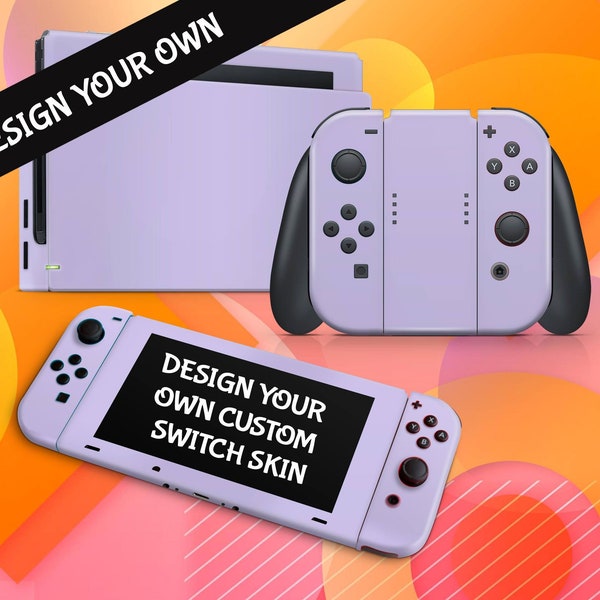 Custom Your Own Nintendo Switch Skin Decal Sticker // Personalise Your Switch Console