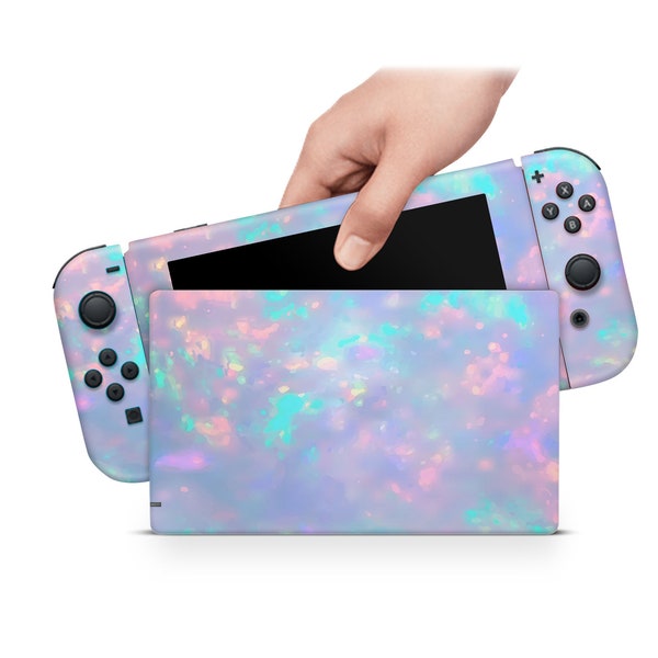 Gemstone Pattern Nintendo Switch Skin Decal For Console Joy-Con And Dock