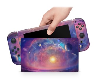 Switch Skin Decal For Console Joy-Con And Dock Globe Planetoid