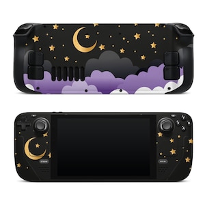 Steam Deck Valve Skins Vinyl Sticker Black Moon Design Premium Skin