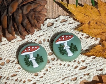 2 Stück Woodland Schalter Daumen Griffe Kappe Joy Con Griff