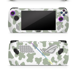 Asus Rog Ally Skins Vinyl Sticker Green Cow Design Premium Skin