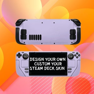 Steam Deck Customizable Premium Skin - Create Your Own Design - Wrap Vinyl Sticker
