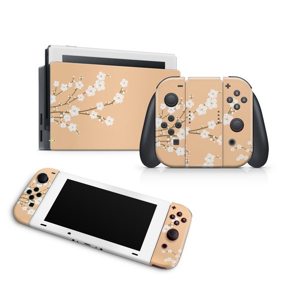 Nintendo Switch Skin Decal For Console Joy-Con And Dock Pivoine Beige