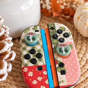 Woodland 2pc Switch Thumb Grips Cap Joy Con Grip For Switch Joystick Grips