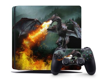 Ps4 Skin Fire Etsy