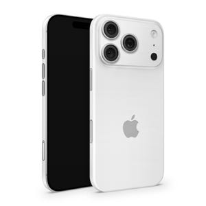 Puede incluir: Se muestran dos smartphones blancos. Uno tiene una pantalla negra, el otro tiene tres lentes de cámara y un flash. La parte trasera del teléfono blanco tiene un logotipo de Apple plateado.