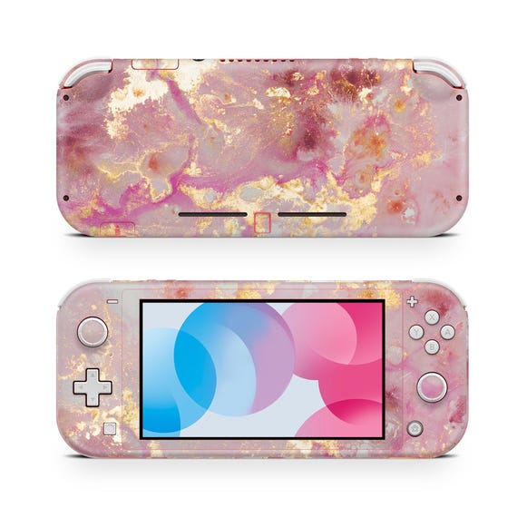 Rose Granit Skin Decal For Gaming Console Premium 3M Vinyl Wrap Compatible With Switch Lite