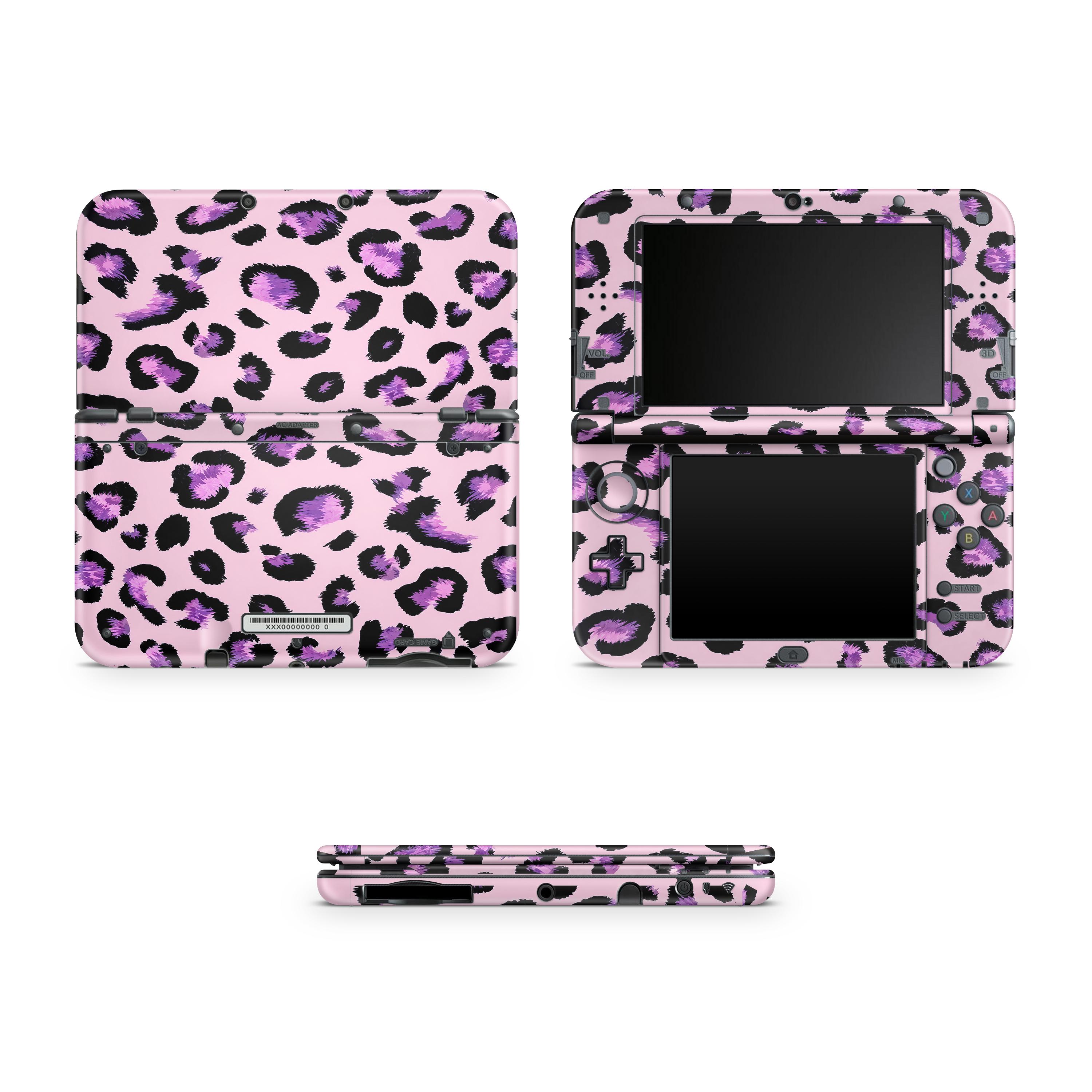 Pink Purple Cheetah Compatible 3DS XL Skin Decal 3M Vinyl