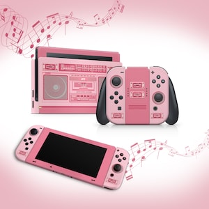 Switch-skin-dekal för konsol Joy-Con och dockningsradio Retro 80