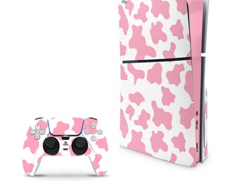 Strawberry Milk Decal For PS5 Slim Playstation 5 Console And Controller , Full Wrap Vinyl For PS5 Slim