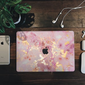 Pink Gold MacBook Skin MacBook Pro Skin MacBook Air Pro 13 15 inch Touch Bar Skin Laptop Decal Vinyl Sticker