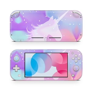 Unicorn Galaxy Skin Decal For Gaming Console Premium 3M Vinyl Wrap Compatible With Switch Lite