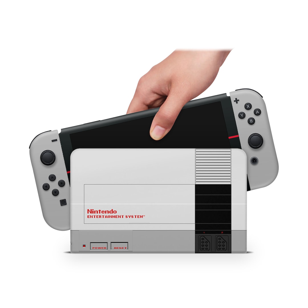 Oled Nintendo Switch Skin Decals Retro Game Wrap Vinyl Etsy