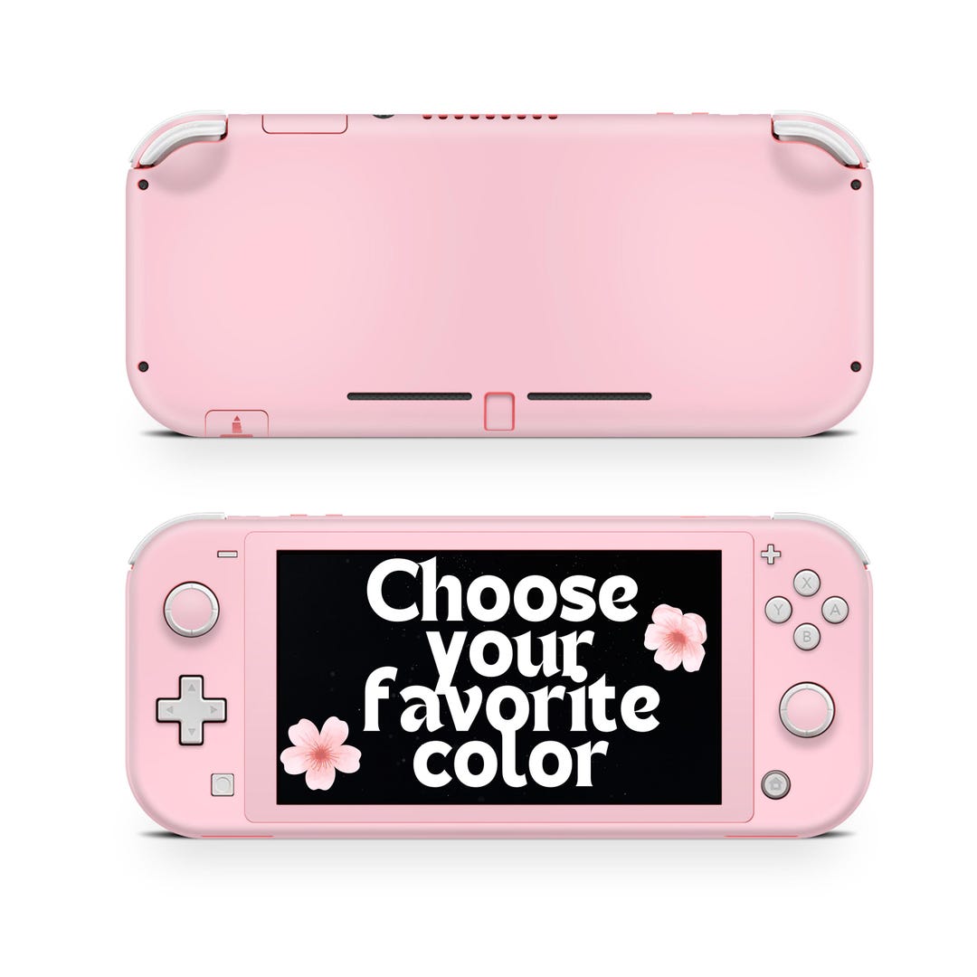 Nintendo Switch Lite ターコイズ 猫の足跡デザイン