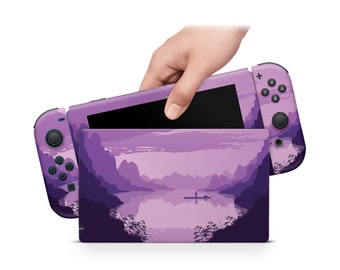 Vinilo decorativo para consola Switch, Joy-Con y base panorámica