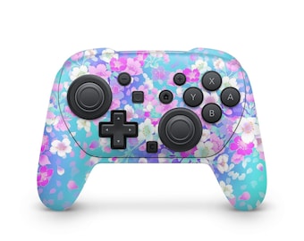 Naklejka na kontroler Switch 2 Pro z motywem kwiatowym, ochronna, 3 M
