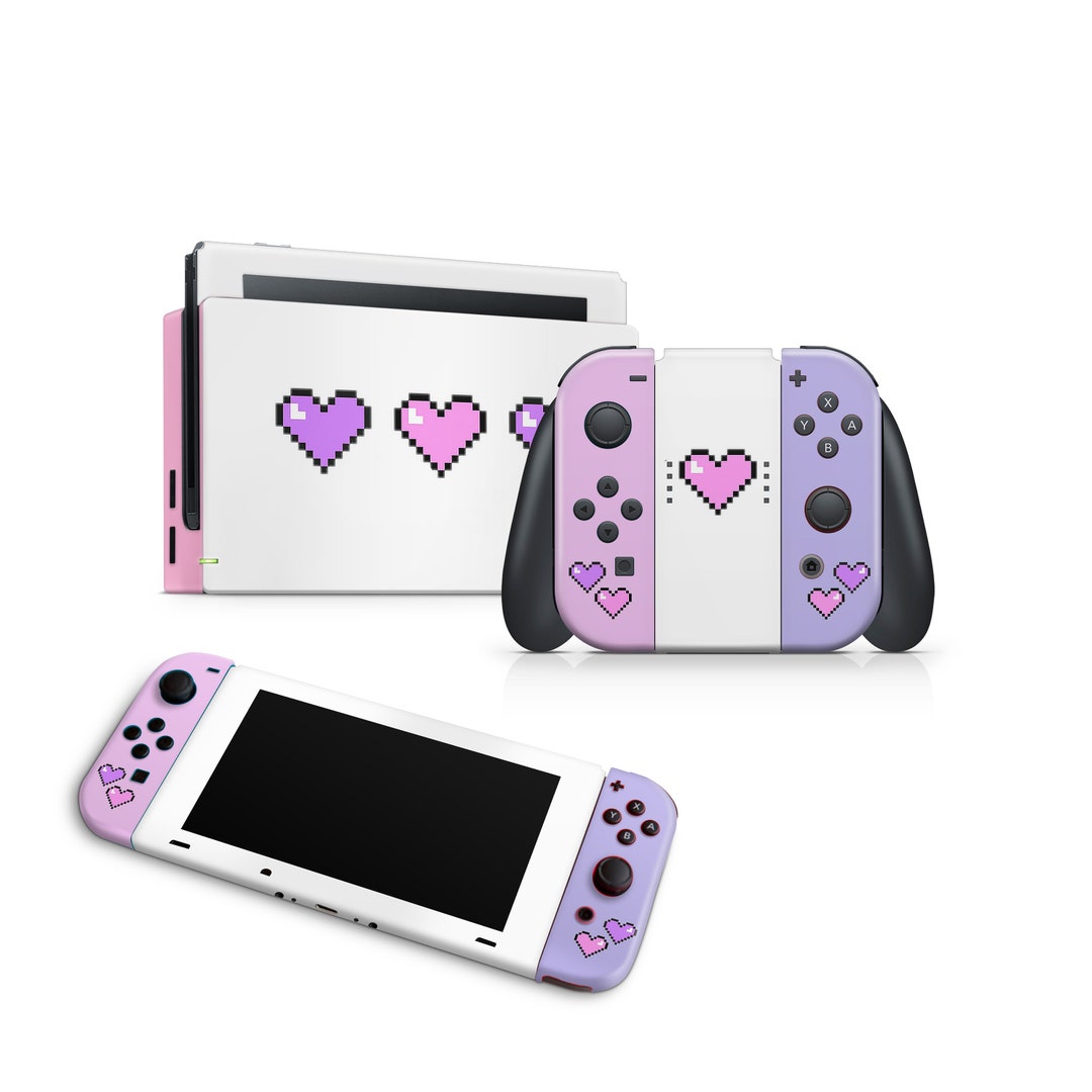 Nintendo Switch Skin Decal for Console Joy-con and Dock Feelings Pixel 