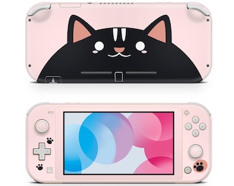 Meow Skin Decal For Gaming Console Premium 3M Vinyl Wrap Compatible With Switch Lite