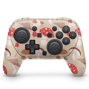 Mushroom Skin for Switch 2 Controller – Cottagecore Fungi Wrap