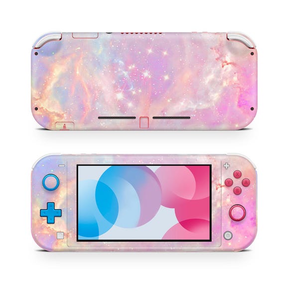 Pink Diamond Galaxy Skin Decal For Gaming Console Premium 3M Vinyl Wrap Compatible With Switch Lite