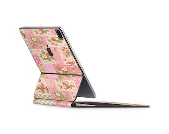 Strawberry Patchwork Keyboard Skin Compatible With Magic Keyboard – 3M Vinyl Wrap Decal