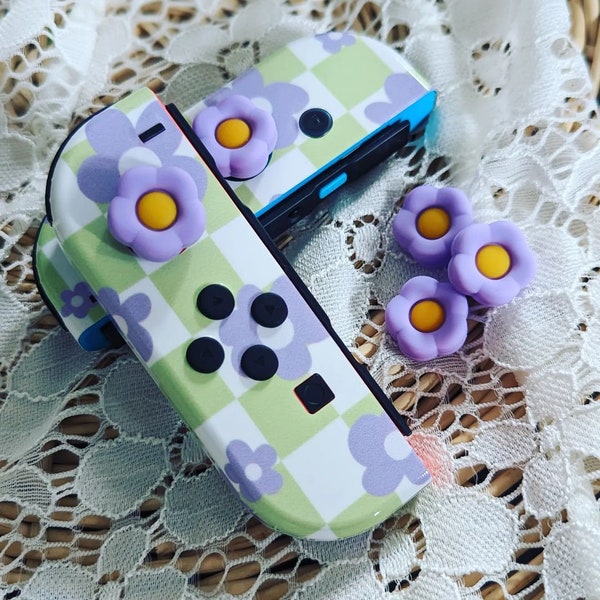 Floral 2pc Switch Thumb Grips Cap Joy Con Grip For Nintendo Switch Lite OLED Joystick Grips