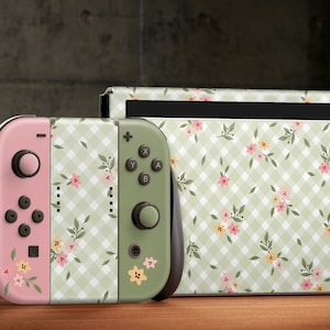 Adesivi per switch OLED, pellicola vinilica a tema primaverile