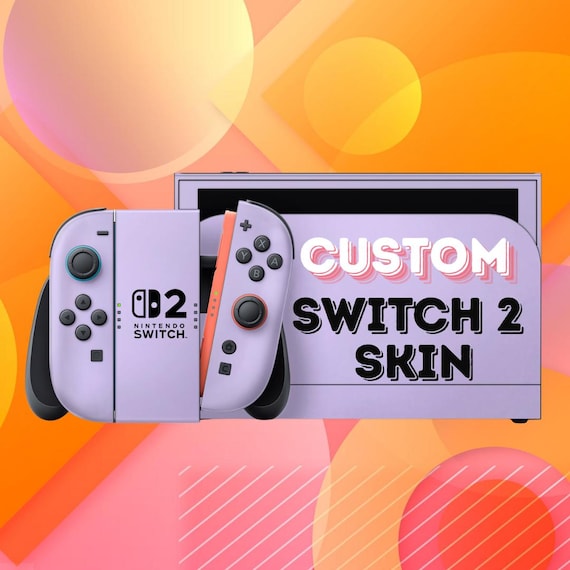 Custom Nintendo Switch 2 Skin  / Personalized Switch 2 Decal /  Gloss or Glitter Finish / Cute & Unique Console Wrap