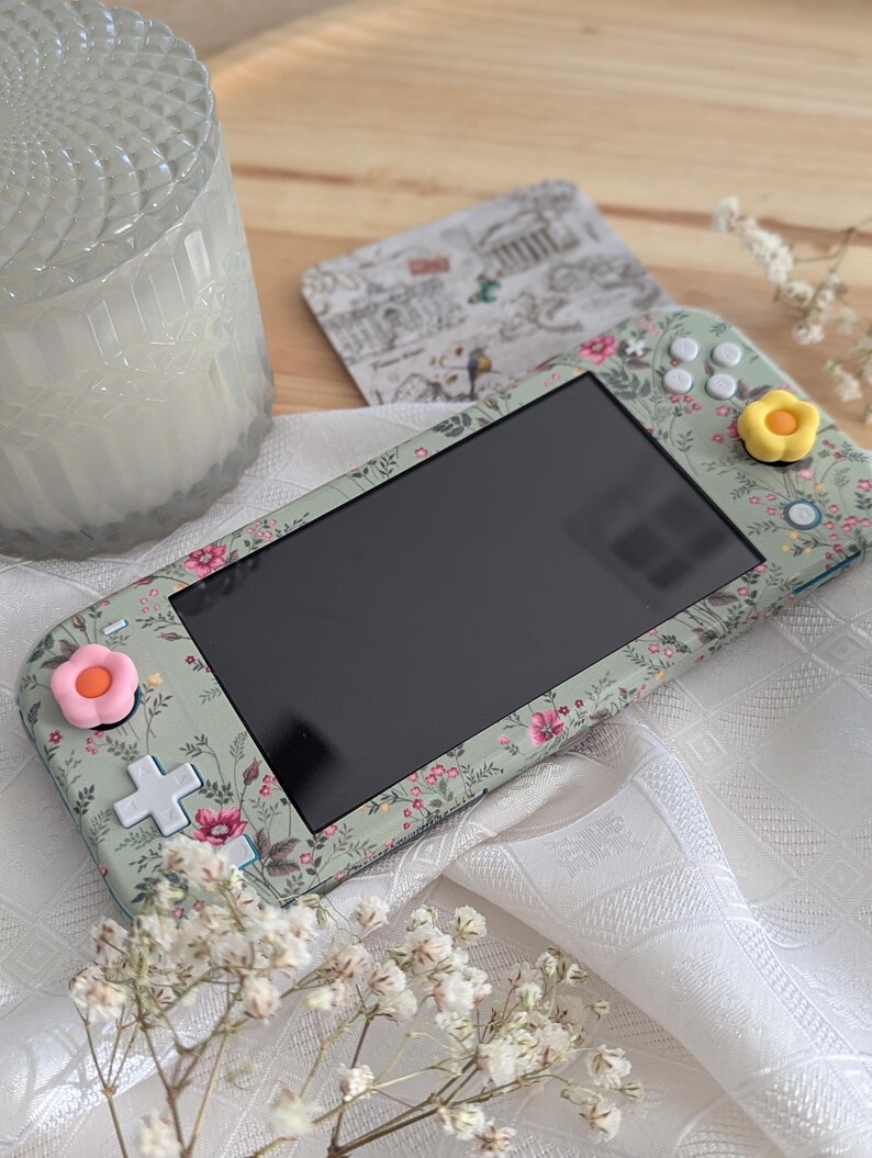 Foliage Green Skin Decal For Gaming Console Premium 3M Vinyl Wrap Compatible With Switch Lite image 6