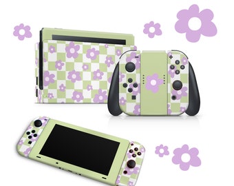 CheckerBoard Nintendo Switch Skin Decal For Console Joy-Con And Dock