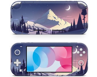 Winter Natur Paysage Skin Aufkleber für Gaming-Konsole Premium 3 M Vinyl Wrap Kompatibel mit Switch Lite