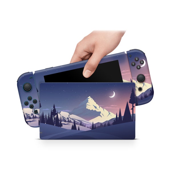 Landscape Winter Nintendo Switch Skin Decal For Console Joy-Con And Dock